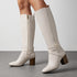 ELEGANTE KNIESTIEFEL FÜR DAMEN MIT BLOCKABSATZ